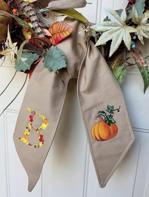 Solid Wreath Sash