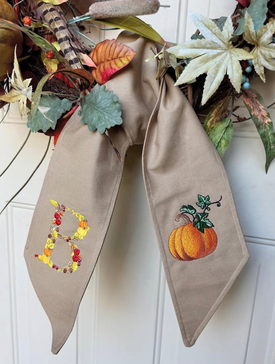 Solid Wreath Sash