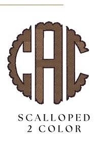 Scalloped 2 Color